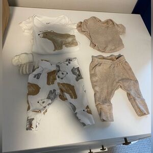 Premie onesies, pants, and socks